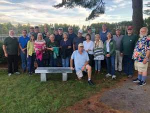 FR: Bruce Lepisto, ROW 1: Leslie Nelson Haines, Jane Cadmus O'Brien, Dale Eastman Johnson, Judy Boufford, Sherrie Marrotte Sabolevski, David Abrams, Bonnie Miller Abrams, Karen Wright Larrabee, Kathy Lane-Browne, ROW2: Gary Keating, Dave Hoffman, David Tenney, Denny Poirier, Brian Blair, Gordie Ayotte, Chuck Yardley, Joe Sabolevski, Matt Clark, Mike Hanrahan, Dave Stabler, Mark Larrabee, Mike Luopa